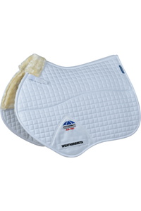 2025 Weatherbeeta Prime Air-Tec Comfy Fleece Jump Shaped Saddle Pad 1029560 - White